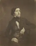 Victor Laisné, Eugène Delacroix, circa 1852, Salt print