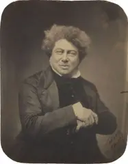 Nadar, Alexandre Dumas, 1855, Salt print