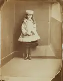 Lewis Carroll, Xie (Alexandra) Kitchin as a “Dane”, circa 1876, Albumen print