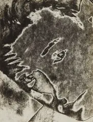Untitled (solarized face) by Maurice Tabard, circa 1930, Gelatin silver print, offered Apr 2017
