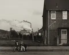 Chris Killip, Untitled (two girls on curb), 1989, Gelatin silver print