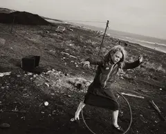 Chris Killip, Girl with Hoop, 1989, Gelatin silver print