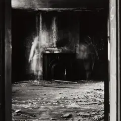 Untitled, (two ghosts with fireplace) by Ralph Eugene Meatyard, 1969, Gelatin silver print, offered Apr 2017