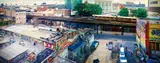 Jeff Chien-Hsing Liao, 5 Pointz, Long Island City from Habitat 7, 2004, Kodak Duraclear film transparency in fluorescent lightbox