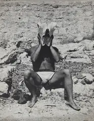 Picasso au crâne de boeuf by Dora Maar, 1937, Gelatin silver print, sold Oct 2017