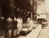 Eugène Atget, Rue Mouffetard, 1925, Printing-out-paper print