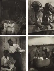 Doris Ulmann, Roll, Jordan, Roll, New York: Robert O. Ballou, 1933. Deluxe Edition. Illustrated with ninety hand-pulled photogravures, text by Julia Peterkin. Signed by the artist and Peterkin, numbered 290 in ink on the colophon. Quarto, stamped brown boards with linen spine and tips with gilt title. Number 290 from an edition of 350, of which 327 were offered for sale