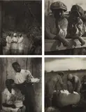 Doris Ulmann, Roll, Jordan, Roll, New York: Robert O. Ballou, 1933. Deluxe Edition. Illustrated with ninety hand-pulled photogravures, text by Julia Peterkin. Signed by the artist and Peterkin, numbered 290 in ink on the colophon. Quarto, stamped brown boards with linen spine and tips with gilt title. Number 290 from an edition of 350, of which 327 were offered for sale