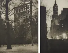 Alvin Langdon Coburn, New York, London: Duckworth & Co., and New York: Brentano's, 1910. Complete volume of 20 hand-pulled photogravures. Forward by H. G. Wells, signed in ink by Wells. Folio, 1/4 gilt-lettered leather and gray boards