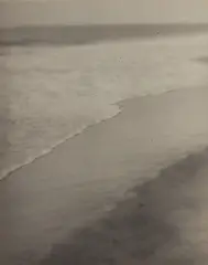 Karl Struss, Waves and Beach, Arverne, Long Island, 1909, Platinum print, mounted