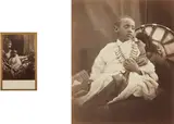 Julia Margaret Cameron, Déjatch Álámáyou, King Theodore's Son and Déjatch Álámáyou & Báshá Félika, King Theodore's Son & Captain Speedy, 1868, Two photographs, comprising a standard-format albumen print and a carte-de-visite albumen print