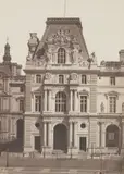 Édouard Baldus, Pavillon Turgot (1er Etat), Nouveau Louvre, Paris, 1854-1857, Salt print or lightly albumenized salt print