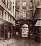 Charles Marville, Passage Saint-Guillaume vers la rue Richelieu, 1863-1865, Albumen print, printed 1871-1879