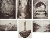 John Thomson, Illustrations of China and Its People. A Series of Two Hundred Photographs, with Letterpress Description of the Places and People Represented, London: Sampson Low, Marston, Low, and Searle, 1873-1874. Complete set of four volumes illustrated with 219 collotypes on 96 leaves. Each collotype numbered in the negative; 'Malta Garrison Library' stamp on the reverse of each plate. Folio, maroon cloth covers with gilt title and decorations, leather spine