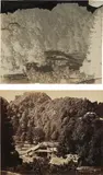 John Murray, Telegraph Office Nynee Tal (negative and positive), 1855-1859, Waxed paper negative and albumen print
