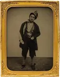 Unknown Photographer, Portrait of an Actor with Eggs, circa 1850-1860, Ambrotype, backed by an albumen print, flush-mounted