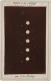 Paul and Prosper Henry, Jupiter et ses satellites, le 10 Mars, 1885, Albumen print