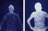 Christopher Bucklow, Guest (R.B.) 1:36 pm 19th November 1993 and Guest (C.B.) 4:44 p.m., 17th June, 1996, Two unique dye destruction photograms