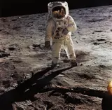 Nasa, Astronaut Edwin E. Aldrin Jr. Walks on the Surface of the Moon, Apollo 11, July 16-24, 1969, Dye transfer print, printed later