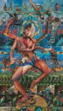 Robert Heinecken, Shiva, the Lord Whose Half Is Woman, 1990, Relief collage of magazine advertisements