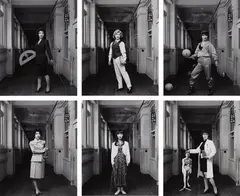 Yasumasa Morimura, Selected Images from School Teacher, 1996, Six gelatin silver prints