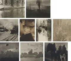 Selected Images by Alfred Stieglitz, 1894-1910, Nine photogravures from Camera Work and Picturesque Bits of New York and Other Studies, sold Oct 2017