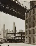 Brooklyn Bridge, Water and Dock Streets, Brooklyn by Berenice Abbott, 1936, Gelatin silver print, offered Oct 2017