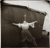 Albino Sword Swallower at a Carnival, MD. by Diane Arbus, 1970, Gelatin silver print, printed later by Neil Selkirk, offered Oct 2017