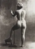 Sculptor's Model, Paris by Irving Penn, 1950, Platinum palladium print, printed 1976, sold Oct 2017