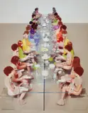 Vanessa Beecroft, VB52, Castello di Rivoli, Turin, 2003, Chromogenic print, face-mounted to Plexiglas and flush-mounted