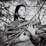 Marina Abramović, Portrait with Firewood