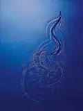 Adam Fuss, Untitled (Blue snake)