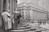 Near the Hall of Records, Manhattan by Henri Cartier-Bresson, 1947, Gelatin silver print, printed later, sold Dec 2017