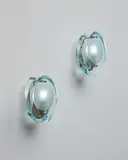 Pair of "Micro" wall lights, model no. 2093 by Max Ingrand, 1960s, Glass, brass, sold Jun 2017