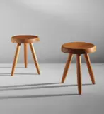 Charlotte Perriand, Pair of tripod stools