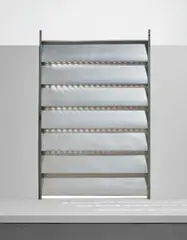Sun shutter by Jean Prouvé, 1964, Aluminum, painted wood, offered Jun 2017