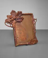 Unique picture frame by Claude Lalanne, 1987, Patinated bronze, copper, sold Jun 2017