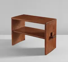 Alexandre Noll, Side table, circa 1950, Oak