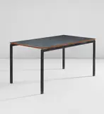 Table, from Cité Cansado, Cansado, Mauritania by Charlotte Perriand, 1958, Laminate-covered wood, painted steel, rubber, offered Jun 2017