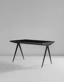 "Compas" cafeteria table, model no. 512 by Jean Prouvé, circa 1953, Painted steel, laminate-covered wood, offered Jun 2017
