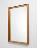 Mirror by Jean Royere, circa 1953, Oak, mirrored glass, offered Jun 2017
