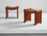 Pierre Chareau, Pair of tabourets, model no. MT 1015