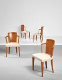 Pierre Chareau, Set of four armchairs, model no. MF 275