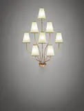 Jean Royere, "Persane" eight-armed wall light