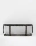 Edgar Brandt, Console table, circa 1925, Vert antique marble, wrought iron, silver-plated brass