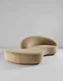 Vladimir Kagan, Custom "Serpentine" sofa