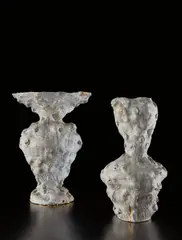 "Biting" by Andrew Lord, 1995-1996, Glazed stoneware, epoxy and gold leaf, sold Jun 2017