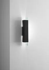 Wall-mounted corner lamp, from Museum Tower, New York by Steven Holl, 1986-1987, Patinated brass, glass, sold Jun 2017