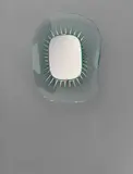 Max Ingrand, Illuminated mirror, model no. 1657, circa 1958, Chiseled and carved glass, mirrored glass, brass, painted aluminum