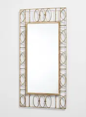 Rare mirror by Paolo Buffa, circa 1950, Brass, mirrored glass, offered Jun 2017